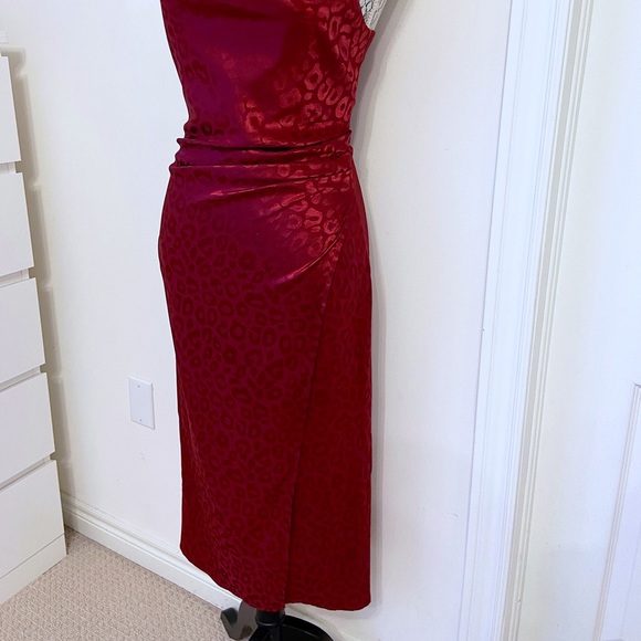 Spaghetti Strap Satin Cowl Neck Dress, Size S - Picture 3 of 5